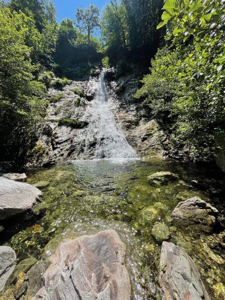 Wasserfall in Salmina, Tessin
